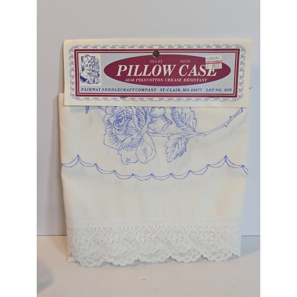 New needlecraft pillowcase 
50/ 50 poly cotton - Picture 1 of 4